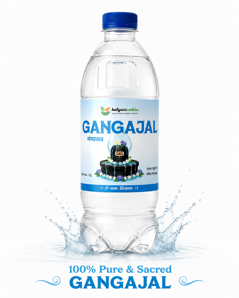 KalyaniVedda Gangajal for Puja, Abhishek, Havan, Griha Pravesh, Kalash Puja, Home Mandir, Temple Rituals, Festival Worship and Daily Prayer. 1ltr Pack