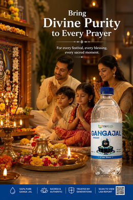 KalyaniVedda Gangajal for Puja, Abhishek, Havan, Griha Pravesh, Kalash Puja, Home Mandir, Temple Rituals, Festival Worship and Daily Prayer. 1ltr Pack
